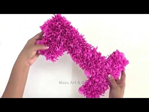 ADORNOS PARA FIESTA CON PAPEL CREPE