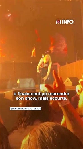 Hard rock band Iron Maiden interrupted mid-show