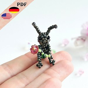 Ant Pdf Bead Pattern, Beaded Animals Instructions in German and English, Beaded Insects, PLUS Basics for Beginners - Etsy