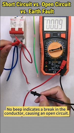 Short Circuit vs. Open Circuit vs. Earth Fault - Test with Multimeter #electrical #testing #faults