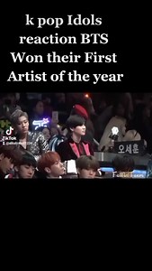 #BTSジン this is the power of BTS and Army Exo reaction to BTS won Artist of the year #BTS | Our7boysbts Armies
