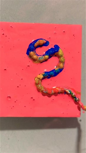 Chain pull art easy acrylic painting #shortsart #paintingtutorial #acrylicpainting #chainpull