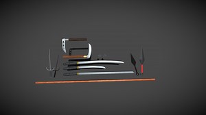 Japanese weapons - Download Free 3D model by jack_smith (@jack_r_smith)