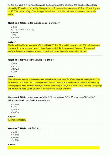 8th Grade Math Practice & Trivia Exam Question video