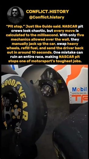 NASCAR pitstop are insane #history #america #monstertruck #shorts