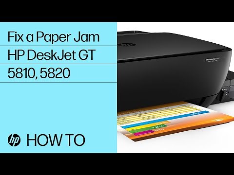 Fixing a Paper Jam on the HP DeskJet GT 5810 and 5820 Printers | HP Printers | HP Support