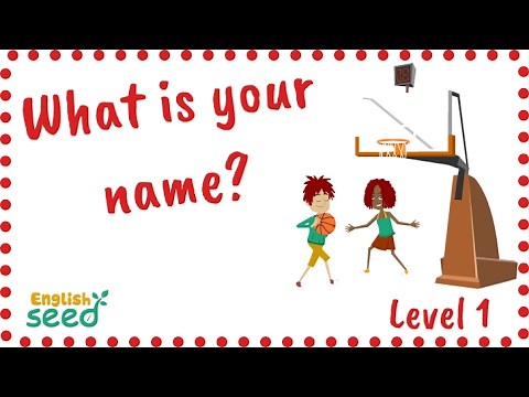 What is your/her/his name? Children song with karaoke subtitle - English Seed - Level 1