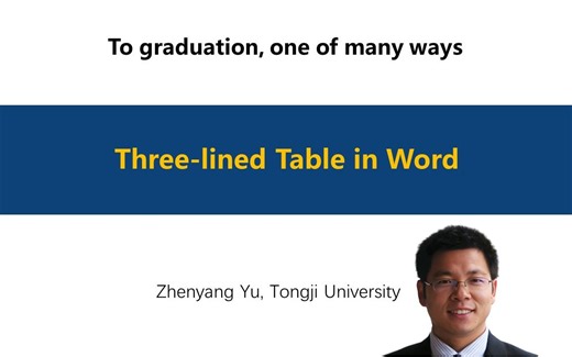 Three-lined Table in Word