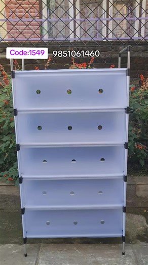 6 Spacious Tiers: Stores up to 18-20 pairs of sh depending on size.✅️ Transparent Cover: Protects shoes from dust allowing easy visibility.✅️✅️ Durable Frame: Made with sturdy materials to shoes securely.✅️✅️ Space-Saving Design: Slim and compact, perfect for small spaces.✅️ Easy Assembly: Simple setup without the need for tools.✅️ Multipurpose: Can also be used to store handbags, accessories, or other items.✅️ delivery all over Nepal 🇳🇵 Contact us:9861051460 #shoerack #steelbody #covershoerac