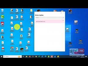 CÓMO USAR NOTAS RAPIDAS WINDOWS PARA RECADOS-PENDIENTES-IDEAS ETC SÚPER ÚTILCES