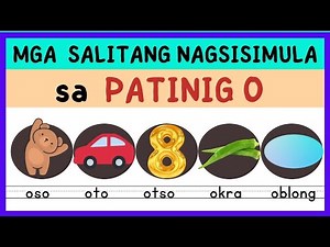 Mga SALITANG NAGSISIMULA sa PATINIG at KATINIG / Oo, Rr at Ss /