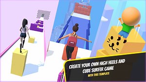High heels Stacking mechanics - 3D Hyper casual game template by Codemire