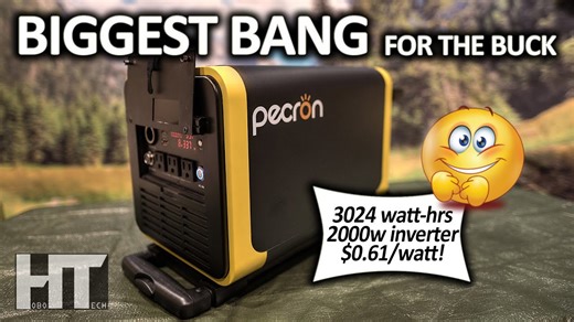 Largest 3024Wh solar generator! 2000W Pecron Q3000S portable solar power station review