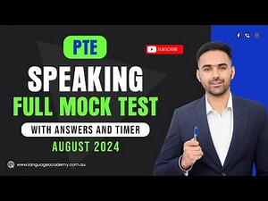 PTE Speaking Full Mock Test with Answers | August 2024 | LA Language academy PTE NAATI IELTS