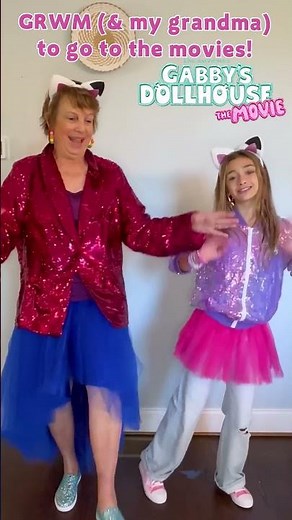 Getting ready with Grandma to go to the movies! | GABBY'S DOLLHOUSE: THE MOVIE