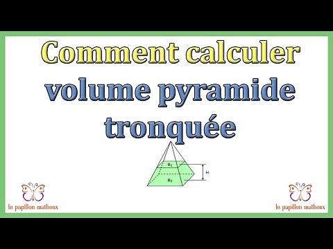 Comment calculer volume pyramide tronquée (formule)