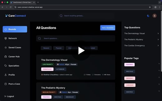 AI Clinical Support in Real-Time: CareConnect Demo | Shekhar Anand Chaudhary posted on the topic | LinkedIn