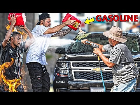 Dumping Fake GASOLINE on Cars in the GHETTO! (MUST WATCH)