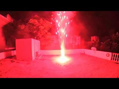 Ayyan Fireworks - Preview of Code Red (Red Flower Pot)