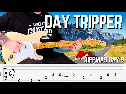 The Beatles | Day Tripper Guitar Tutorial | FREE DOWNLOADABLE TAB | Beatles Guitar Riff Lesson