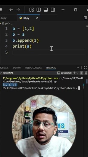 Python Interview Trap 😱 | List Reference Output Question | #coding#python #interview