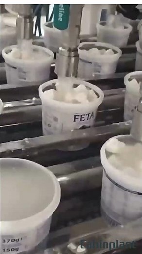 Cabinplant Greek Feta processing #foodprocessing #fetacheese #weighing