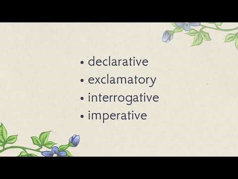 CC Cycle 2 Week 15 English | Four Purposes of Sentences