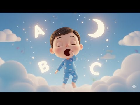 Sleepy ABCs 🌙 Calm Alphabet Song for Bedtime | Learn ABCs with Giggles | Nursery Rhymes for Kids