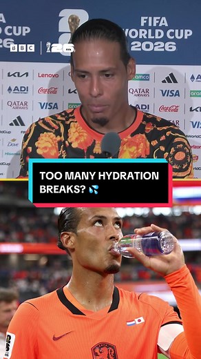 Virgil van Dijk on World Cup 2026 Hydration Breaks: Too Many?