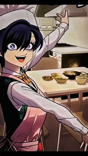 first time 😋 cooking 🥘🔪 in girl 🥰 || #foryou #manhwa #kingeditor