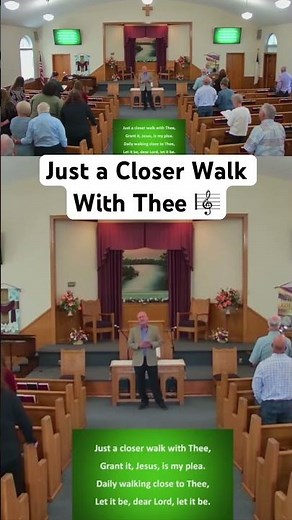 Just a Closer Walk With Thee🎼 #congregational #hymn #music