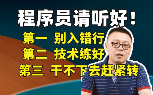 一个视频讲透普通码农一定要知道的适用于各类程序员的四大职业发展路径以及IT行业默认三大潜规则！
