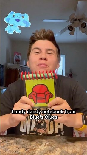 Trying the handy dandy notebook from Blue’s Clues! #toys #christmas #gift #bluesclues #nickelodeon