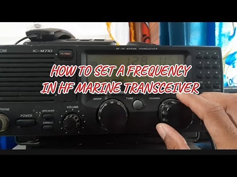 How to set a frequency in ICOM IC-M710 MF/ HF Marine Transceiver