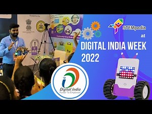 STEMpedia at Digital India Week 2022 with its spectacular AI & Robotics Technology