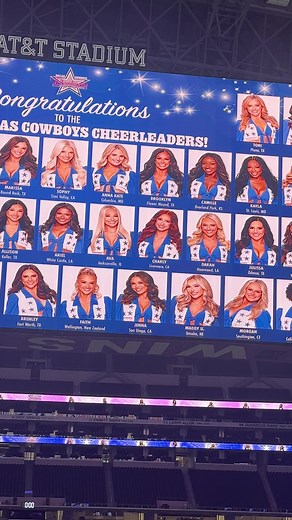 Cowboy cheerleaders line up 2025. #dcc #dcc2025 | cowboys cheerleaders