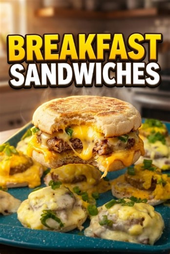 Open-faced gravy breakfast sandwiches made simple