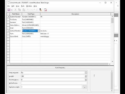 3B Relationships in LibreOffice Base
