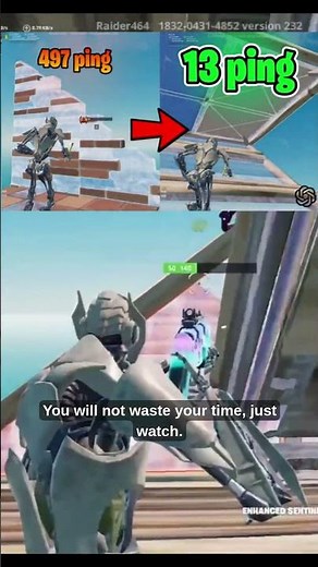 how to lower ping #fortnite 😲