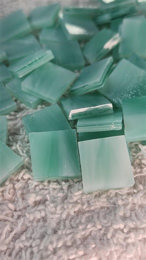 1/2" Cruise Green Stained Glass Mosaic Tile 50PC - Etsy
