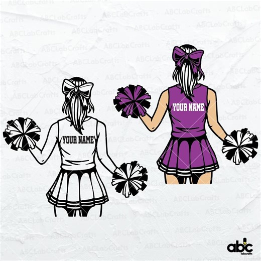 Cheerleader Personalized Name Svg | Cheerleader Svg | Cheer Dance Svg | Cheerleader Shirt Dxf Png Eps Files for Cricut Silhouette Printable - Etsy