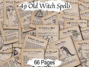 Old Witch Spells Bundle: Unlock Ancient Magick With 49 Powerful Spells - Etsy