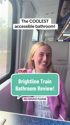 Stunning Accessible Bathroom on Brightline Train
