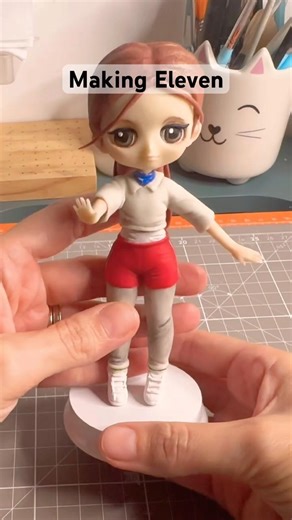 Eleven in porcellana fredda!Tutorial completo disponibile sul canale #strangerthings #porcelanafría