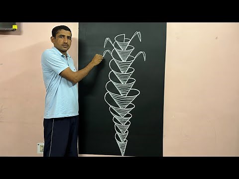 How to draw a 3D flower step by step ||🙄👌 #flowerart #artist #ytart #artwork