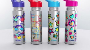 Smash Stainless Steel Color Change Water Bottle 25.3 fl oz - Dinosaur