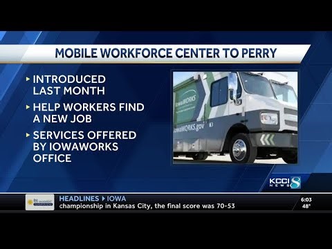 Iowa Workforce Development's new Iowa-Works Mobile Workforce Center is heading to Perry