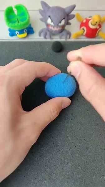 Shinx Pokémon | Relaxing Wool Art Craft