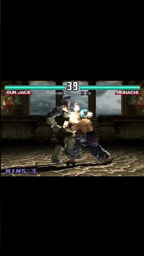 Full Power Attak VS SuperCharged Attack Tekken 3 Jack vs Heihachi Mishima #tekken3king #heihachi