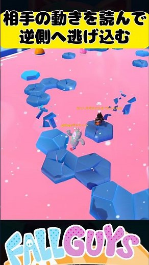 相手の動きを読んで逆側に逃げ込む！【Fall Guys/フォールガイズ】